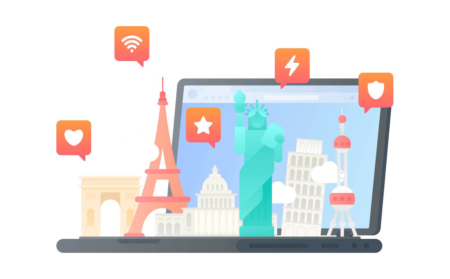 在直布罗陀连接到中国的加速器 - 华人VPN